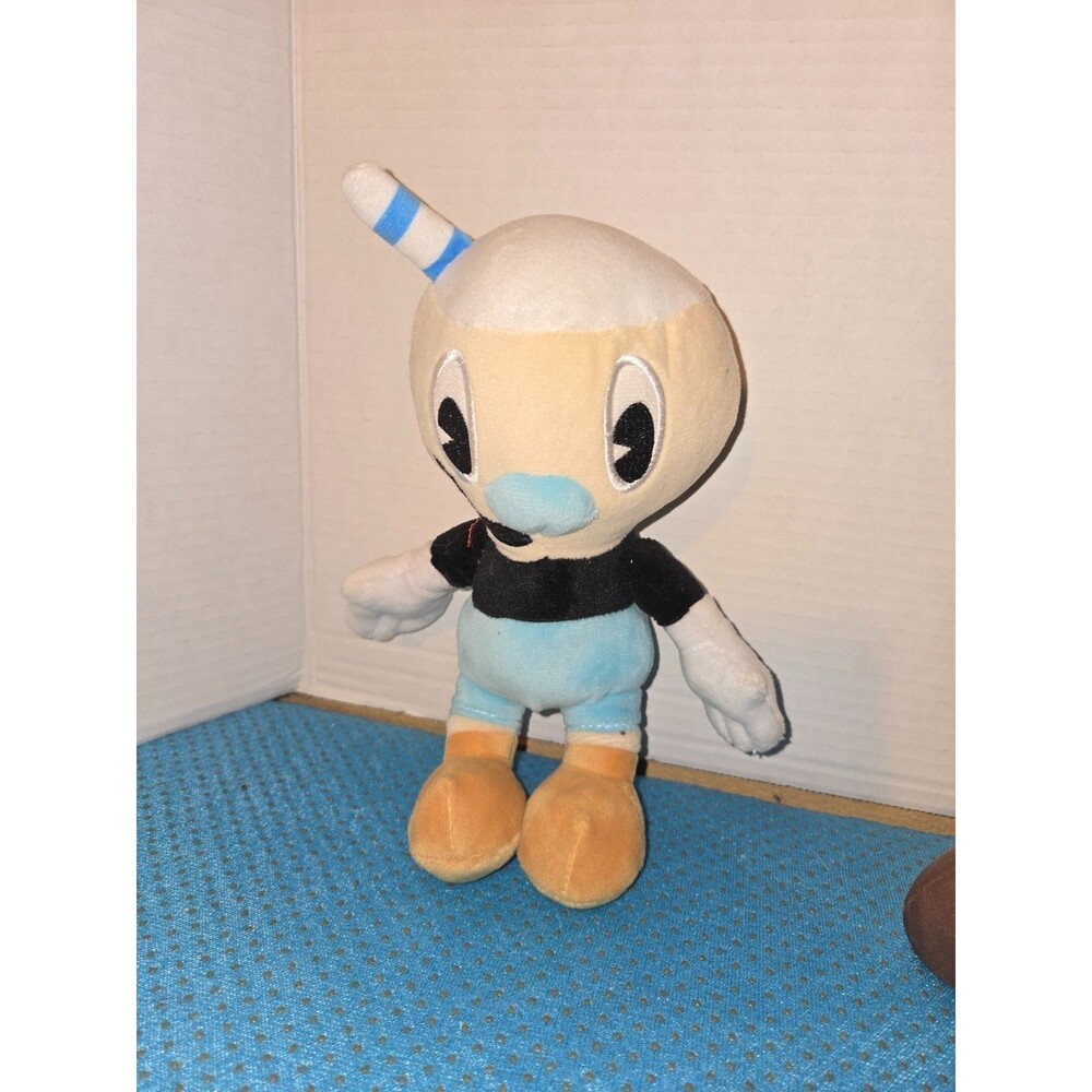 Cuphead Cartoon Mugman Soft Stuffed Doll Plush Toy Video Game Collectible 8 inch